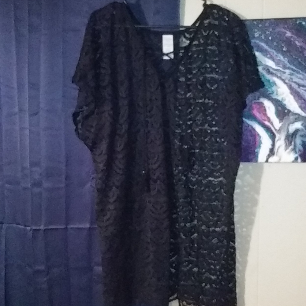 Lace see thru shirt